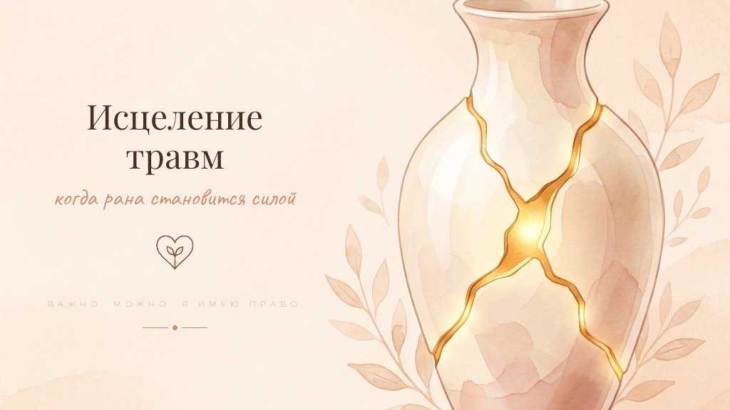 Иллюстрация к теме психологических травм - работа с психологом